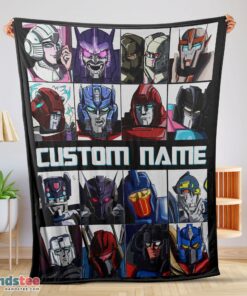 Premium Cartoon Transformers Characters Blanket Fleece Customized Blanket