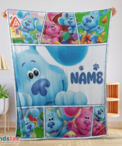 Premium Cartoon TV Show Blue’s Clues Blanket Fleece Customized Blanket