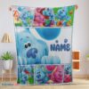 Premium Cartoon TV Show Blue’s Clues Blanket Fleece Customized Blanket