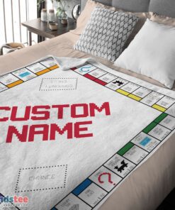 Premium Classic Monopoly Board Game Blanket Fleece Customized Blanket - Image 4