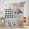 Premium Classic Winnie The Pooh & Friends Sketch Blanket Fleece Customized Blanket