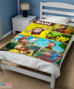 Premium Curious George Ted ShacklefordBlanket Fleece Customized Blanket - Image 3
