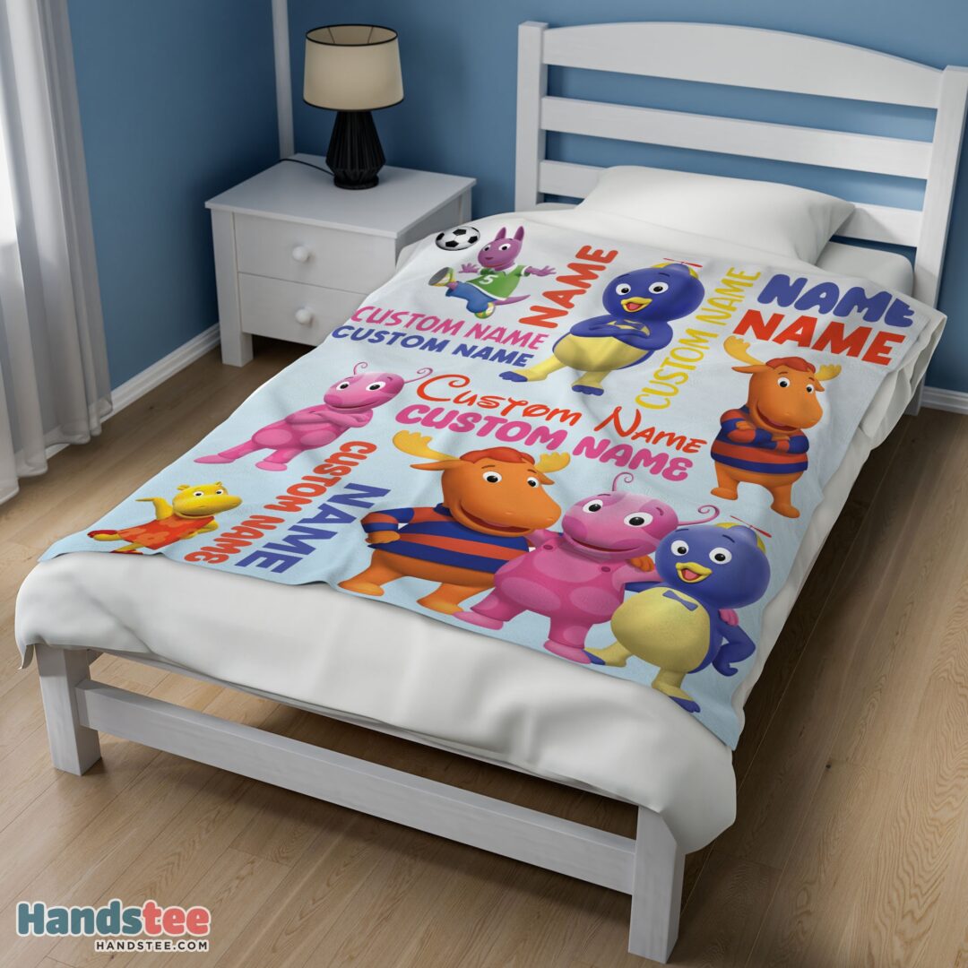 premium-cute-backyardigans-characters-blanket-fleece-customized-blanket-mk-02 Premium Cute Backyardigans Characters Blanket Fleece Customized Blanket - Image 3
