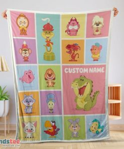 Premium Cute Chibi Animals Blanket Fleece Customized Blanket