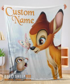 Premium Cute Disney Bambi And Thumper Blanket Fleece Customized Blanket