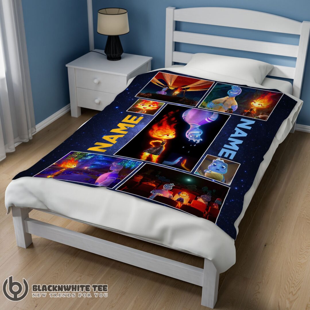 Premium Cute Hot Disney Cartoon Elemental Blanket Fleece Customized Blanket-mk-01 (2)