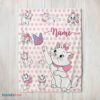 Premium Cute Marie Cat Blanket Fleece Customized Blanket