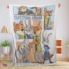 Premium Cute Official Disney Cartoon Zootopia Velveteen Cute Blanket Fleece Customized Blanket