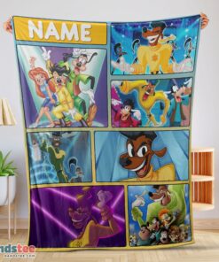 Premium Disney A Goofy Movie Max Goof & Powerline Blanket Fleece Customized Blanket
