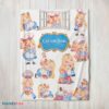 Premium Disney Alice Baking Alice In Wonderland Cake Blanket Fleece Customized Blanket