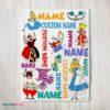 Premium Disney Alice In Wonderland All Character Blanket Fleece Customized Blanket