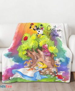 Premium Disney Alice In Wonderland Dreaming Blanket Fleece Customized Blanket - Image 3