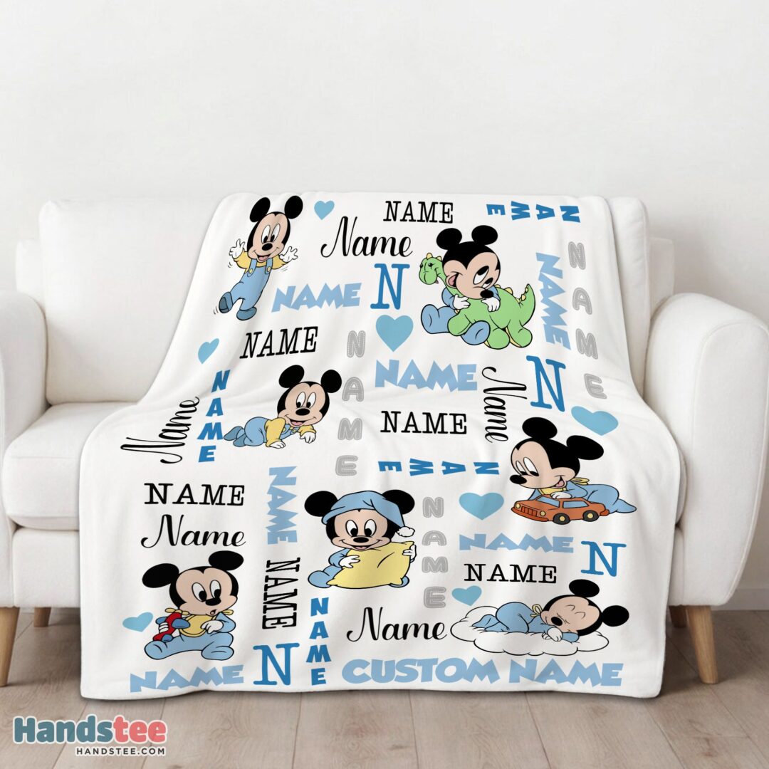 premium-disney-baby-mickeys-dreamland-blanket-fleece-customized-blanket-mk-01 Premium Disney Baby Mickey's Dreamland Blanket Fleece Customized Blanket - Image 3