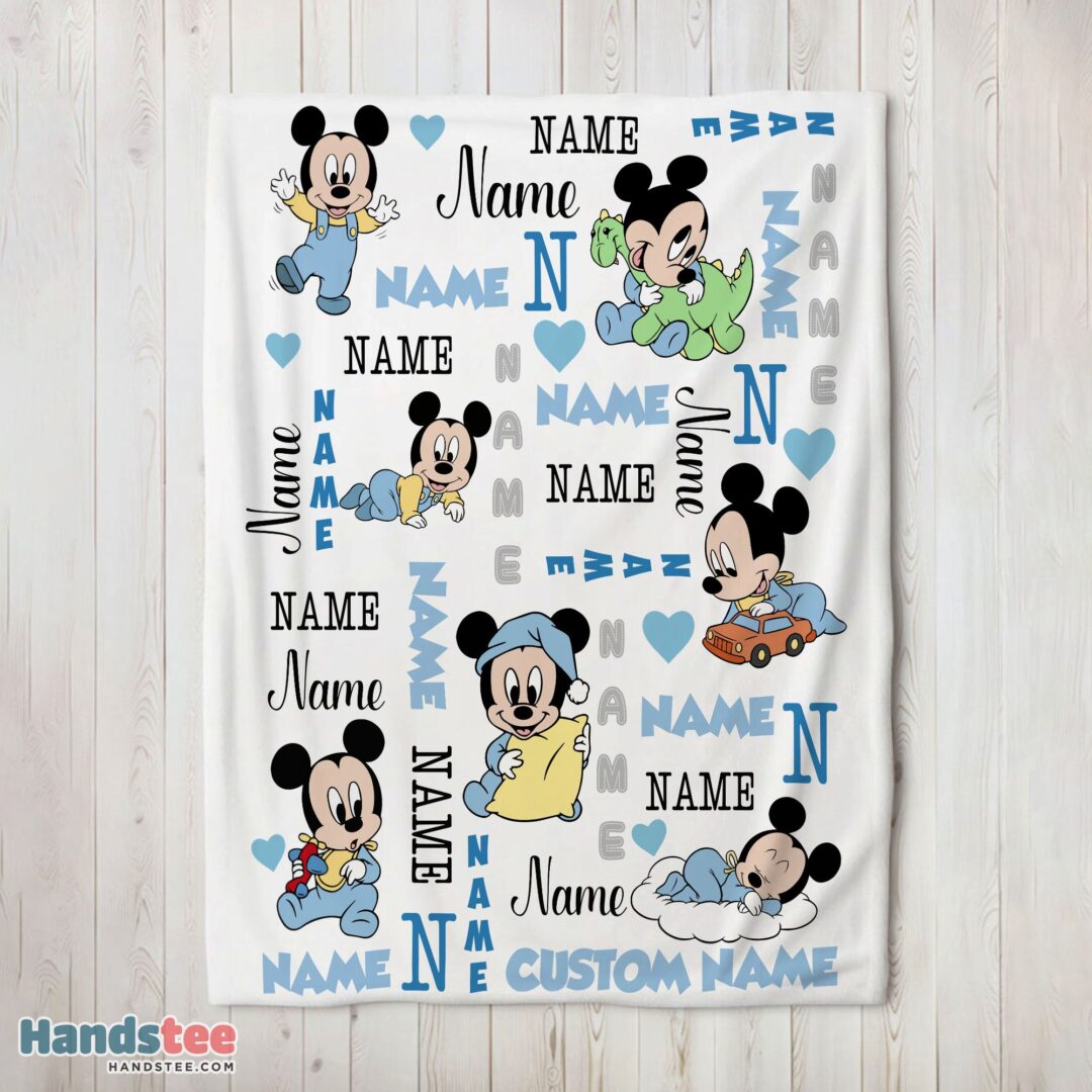 premium-disney-baby-mickeys-dreamland-blanket-fleece-customized-blanket-mk-02-1 Premium Disney Baby Mickey's Dreamland Blanket Fleece Customized Blanket