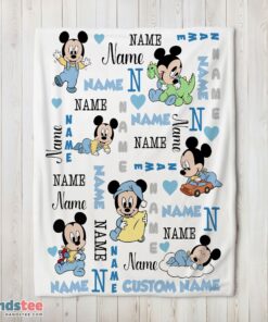 Premium Disney Baby Mickey's Dreamland Blanket Fleece Customized Blanket