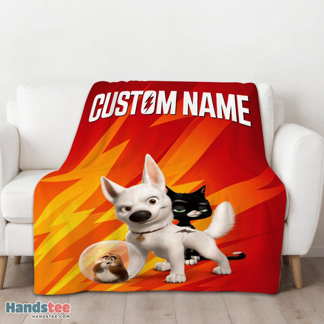premium-disney-bolt-and-friends-blanket-fleece-customized-blanket-mk-01 Premium Disney Bolt And Friends Blanket Fleece Customized Blanket - Image 3