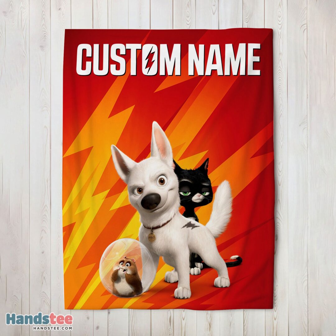 premium-disney-bolt-and-friends-blanket-fleece-customized-blanket-mk-02 Premium Disney Bolt And Friends Blanket Fleece Customized Blanket