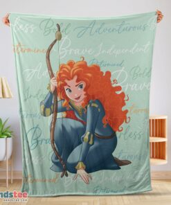 Premium Disney Brave Merida Princess Blanket Fleece