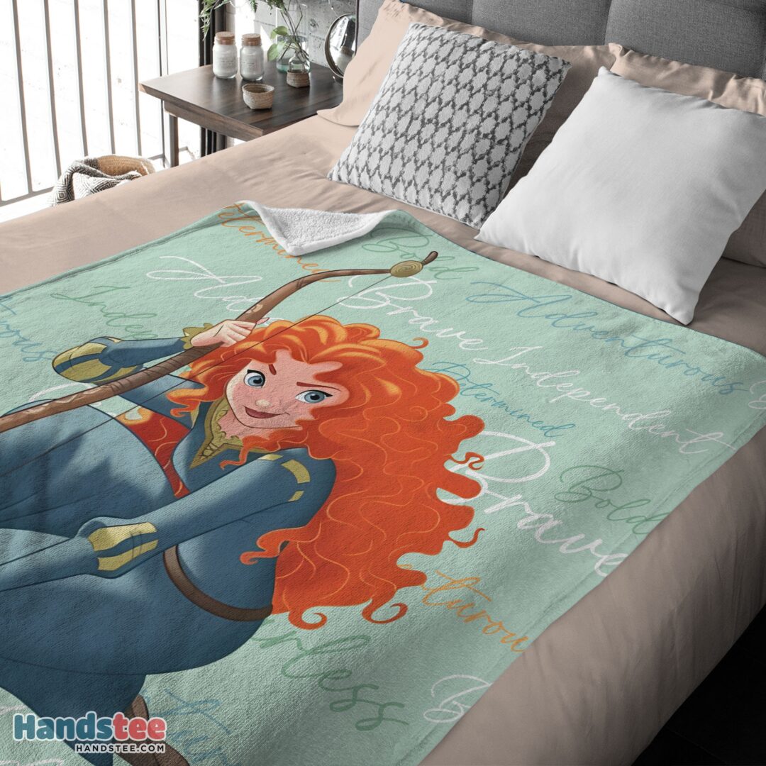 premium-disney-brave-merida-princess-blanket-fleece-mk-03 Premium Disney Brave Merida Princess Blanket Fleece - Image 4