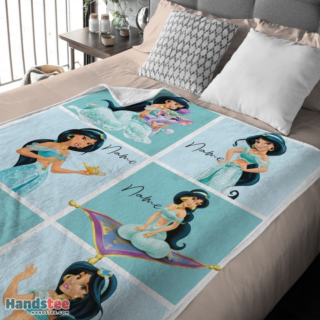 premium-disney-cartoon-aladdin-jasmine-princess-blanket-fleece-customized-blanket-mk-03 Premium Disney Cartoon Aladdin Jasmine Princess Blanket Fleece Customized Blanket - Image 4
