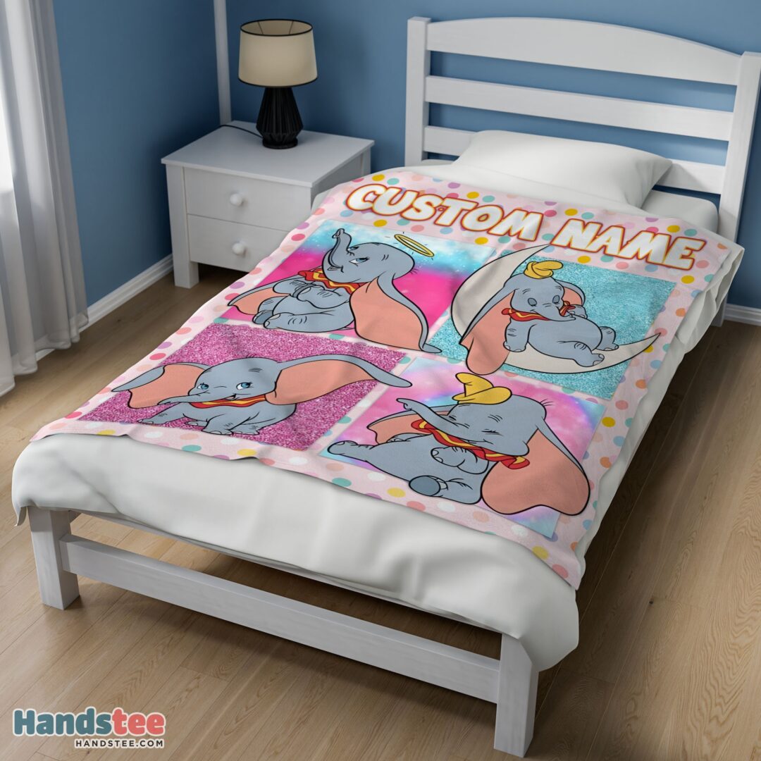 premium-disney-cartoon-baby-girl-elephant-dumbo-velveteen-cute-blanket-fleece-customized-blanket-mk-02 Premium Disney Cartoon Baby Girl Elephant Dumbo Velveteen Cute Blanket Fleece Customized Blanket - Image 3