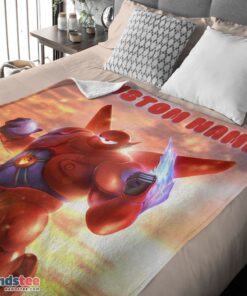 Premium Disney Cartoon Big Hero 6 Red Baymax Blanket - Image 4