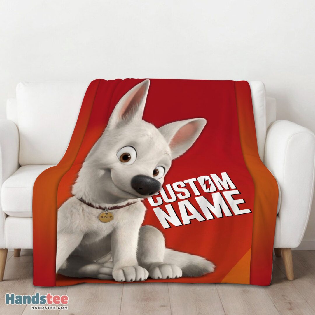 premium-disney-cartoon-bolt-blanket-fleece-customized-blanket-mk-01 Premium Disney Cartoon Bolt Blanket Fleece Customized Blanket - Image 3