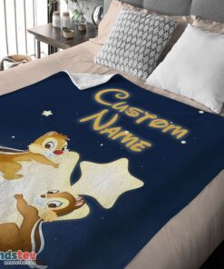 Premium Disney Cartoon Chip And Dale Cute Blanket Fleece Customized Blanket - Image 4