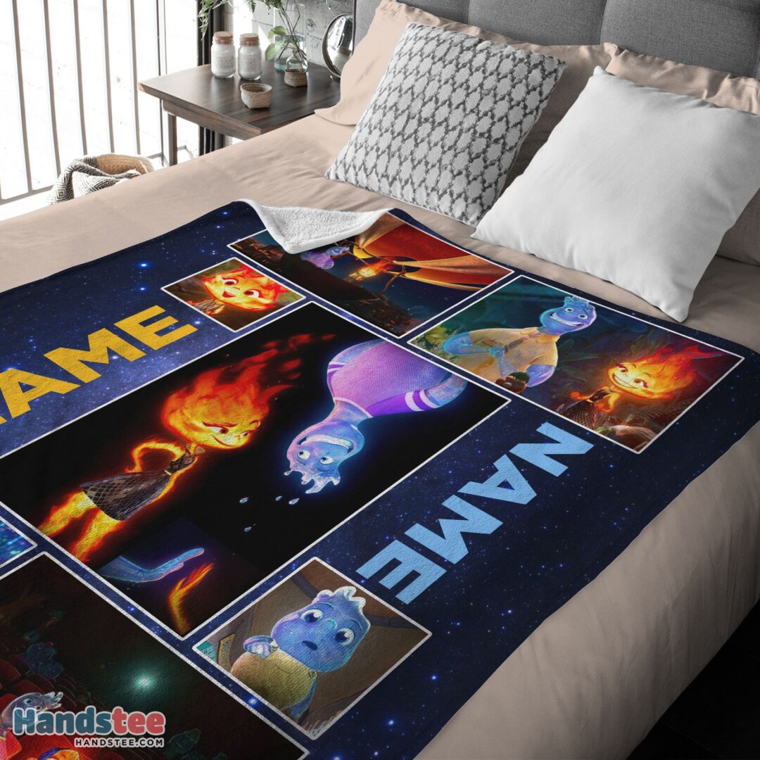 premium-disney-cartoon-elemental-blanket-fleece-customized-blanket-mk-03 Premium Disney Cartoon Elemental Blanket Fleece Customized Blanket - Image 4
