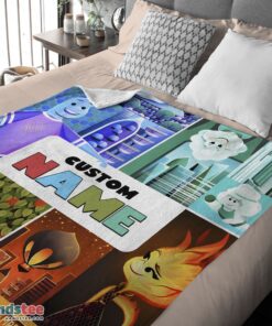 Premium Disney Cartoon Elemental Ember Wade Lutz Clod Blanket Fleece Customized Blanket - Image 4