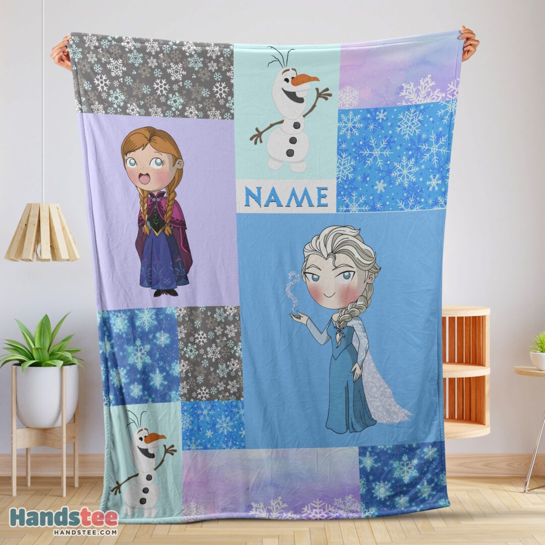 premium-disney-cartoon-frozen-elsa-princess-anna-olaf-blanket-fleece-customized-blanket-mk-01-1 Premium Disney Cartoon Frozen Elsa Princess Anna Olaf Blanket Fleece Customized Blanket