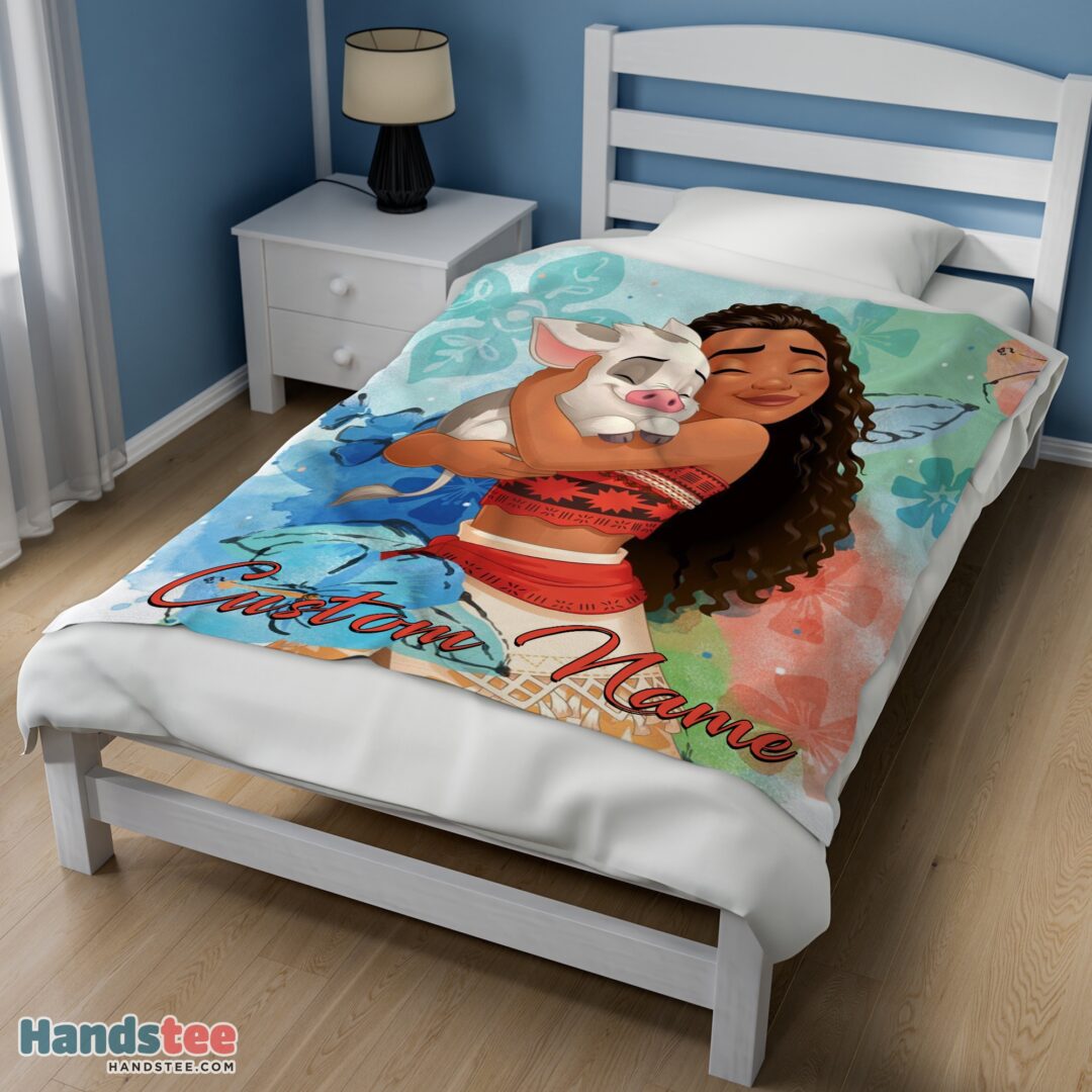 premium-disney-cartoon-moana-family-with-friends-cute-blanket-fleece-customized-blanket-mk-02 Premium Disney Cartoon Moana Family With Friends Cute Blanket Fleece Customized Blanket - Image 3