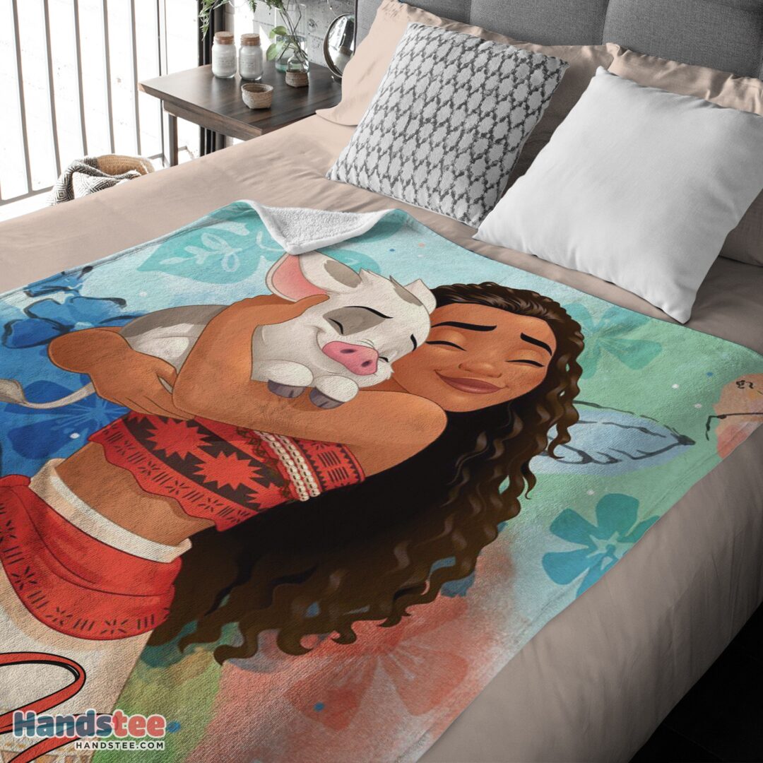 premium-disney-cartoon-moana-family-with-friends-cute-blanket-fleece-customized-blanket-mk-03 Premium Disney Cartoon Moana Family With Friends Cute Blanket Fleece Customized Blanket - Image 4