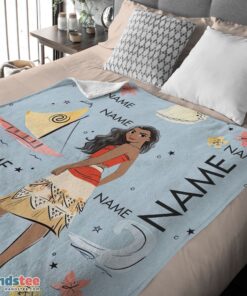 Premium Disney Cartoon Moana Maui Blanket Fleece Customized Blanket - Image 4
