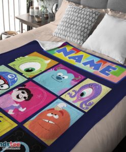 Premium Disney Cartoon Monsters Inc Movie Blanket  Customize Blanket - Image 4
