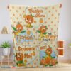 Premium Disney Cartoon Orange Bird Cute Blanket Fleece Customized Blanket