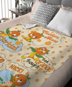 Premium Disney Cartoon Orange Bird Cute Blanket Fleece Customized Blanket - Image 4
