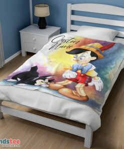 Premium Disney Cartoon Pinocchio Blanket Fleece Customized Blanket - Image 3