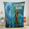 Premium Disney Cartoon Retro Raya And The Last Dragon Blanket Fleece Customized Blanket
