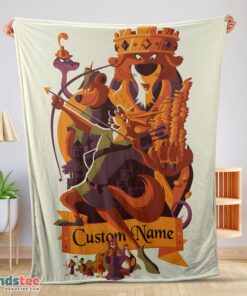 Premium Disney Cartoon Robin Hood Blanket Fleece Customized Blanket