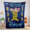 Premium Disney Cartoon Snow White Dopey The Seven Dwarfs Blanket