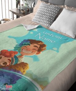 Premium Disney Cartoon Summer Of Luca With Friends Blanket Fleece Customized Blanket - Image 4