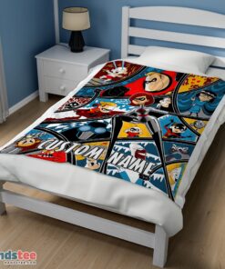 Premium Disney Cartoon The Incredibles Tapestry Blanket Fleece Customized Blanket - Image 3