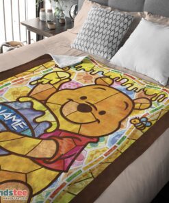 Premium Disney Cartoon Winnie The Pooh With Jars Of Honey Blanket Customize Blanket - Image 3