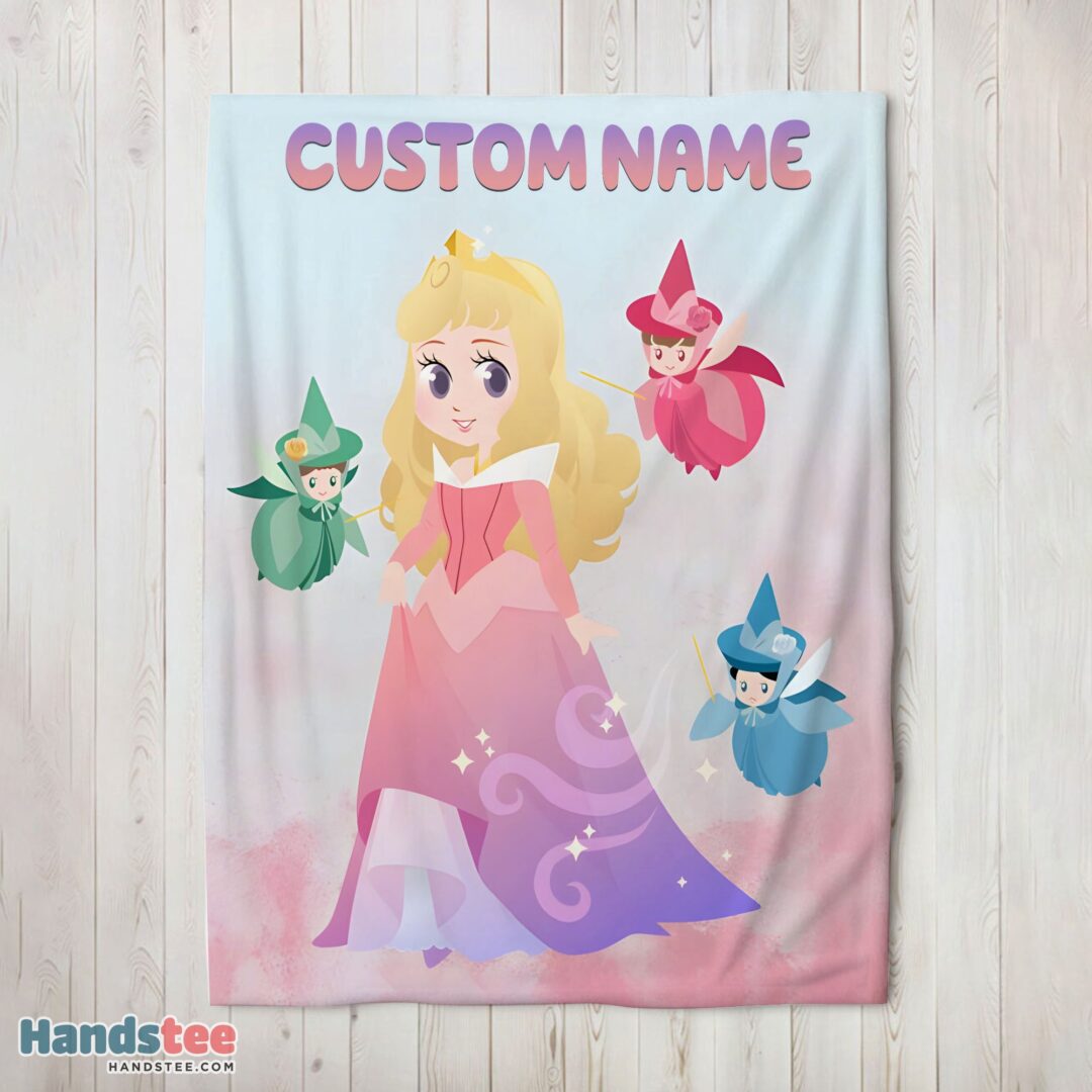 premium-disney-chibi-aurora-sleeping-beauty-pastel-colored-blanket-fleece-customized-blanket-mk-02 Premium Disney Chibi Aurora Sleeping Beauty Pastel-Colored Blanket Fleece Customized Blanket