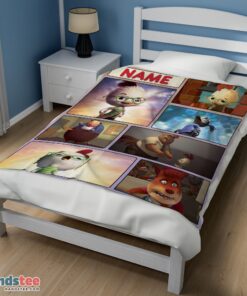 Premium Disney Chicken Little Collage Poster Blanket Fleece Customized Blanket - Image 3