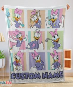 Premium Disney Daisy Duck And Friends Daisy Duck Moods Blanket Customize Blanket