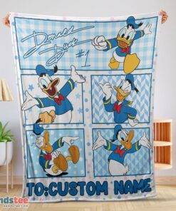 Premium Disney Donald Duck With Signature And Friends Donald Duck Moods Blanket Customize Blanket