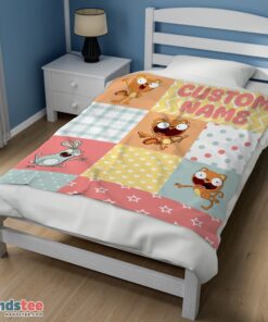 Premium Disney Kiff Chatterley & Barry Buns Pattern Blanket Fleece Customized Blanket - Image 3
