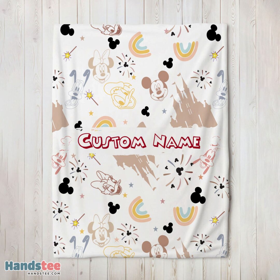 premium-disney-mickey-mouse-friends-magical-mouse-castle-blanket-fleece-customized-blanket-mk-02 Premium Disney Mickey Mouse & Friends Magical Mouse Castle Blanket Fleece Customized Blanket